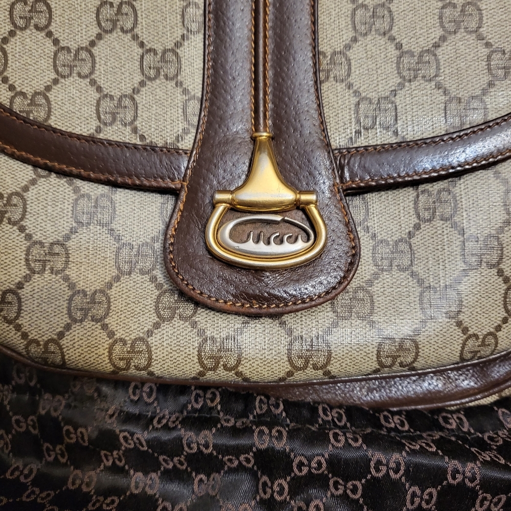 Authentic vintage late 1970's to early 80's gucci horsebit crossbody bag - Picture 14 of 15